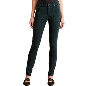 Pilcro and Letterpress Green Skinny Jacquard Utility Jeans Pants Size 30